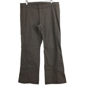 Athleta Women Straight Leg Cargo Hiking Pants Stretch Pockets Taupe Size 12